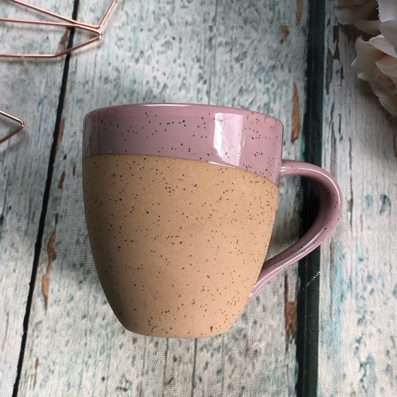 Davids tea pale iris terra mug pink rustic earthy